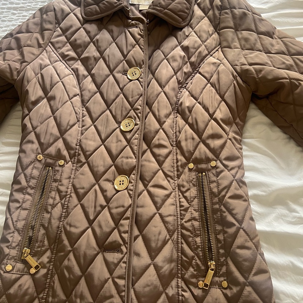 Michael Kors Quilted Brown Jacket